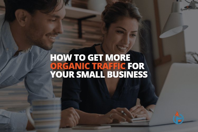 Small business owners looking at their organic traffic
