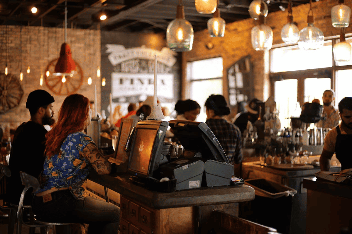 A café filled with people