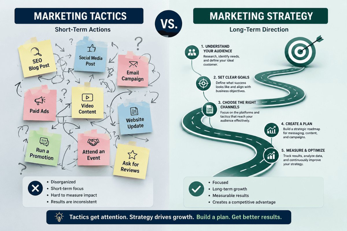 The Difference Between Marketing Tactics and Marketing Strategy